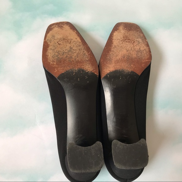 Stuart Weitzman Black Fabric Covered Pumps - Picture 7 of 7